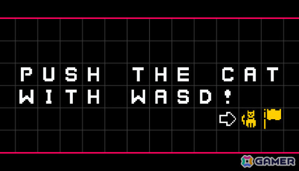「Baba is You」にインスパイアされたパズルゲーム「Push The Cat with WASD」がSteamでリリース！の画像1