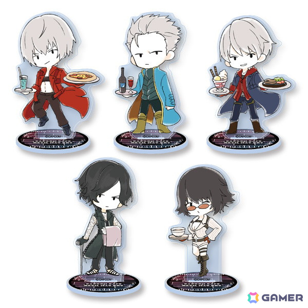「デビル メイ クライ」シリーズとカプコンカフェのコラボグッズが公開！アクリルペンスタンドやマルチトレイなど日常使いできるアイテムがラインナップの画像