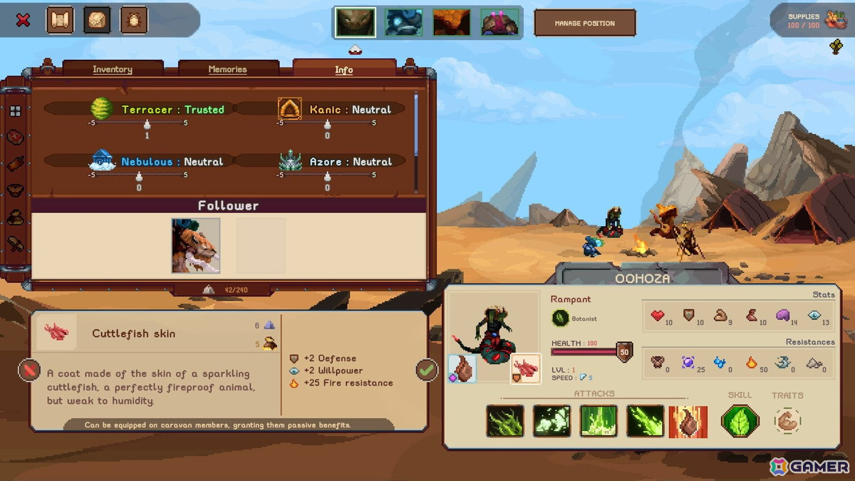 ターン制ローグライク探検ゲーム「Sandwalkers」がSteamで早期アクセス開始！気象災害で枯渇した世界を隊商となり渡り歩くの画像