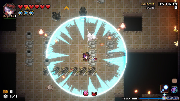 「HEAVEN SEEKER コノ残酷ナ世界ノ救イ方」レビュー：弾幕シューティングに匹敵する敵弾が飛び交うドットローグライトの画像8