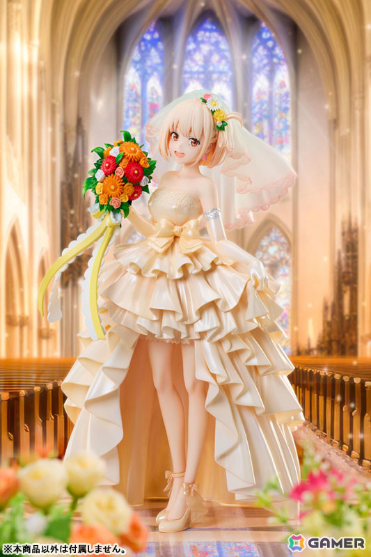 TVアニメ「リコリス・リコイル」ウェディングドレス姿の千束とたきなが1/7スケールフィギュアで登場！の画像