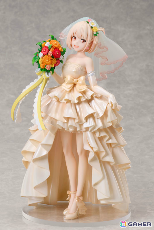 TVアニメ「リコリス・リコイル」ウェディングドレス姿の千束とたきなが1/7スケールフィギュアで登場！の画像