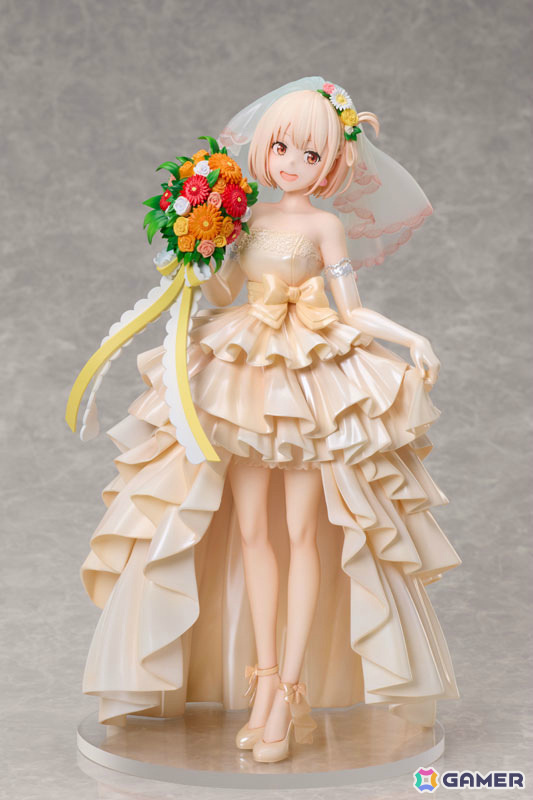 TVアニメ「リコリス・リコイル」ウェディングドレス姿の千束とたきなが1/7スケールフィギュアで登場！の画像