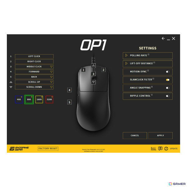 つかみ持ち特化の小型ゲーミングマウス「Endgame Gear『OP1』」有線モデル3種が発売！メインスイッチのカスタムも可能の画像14