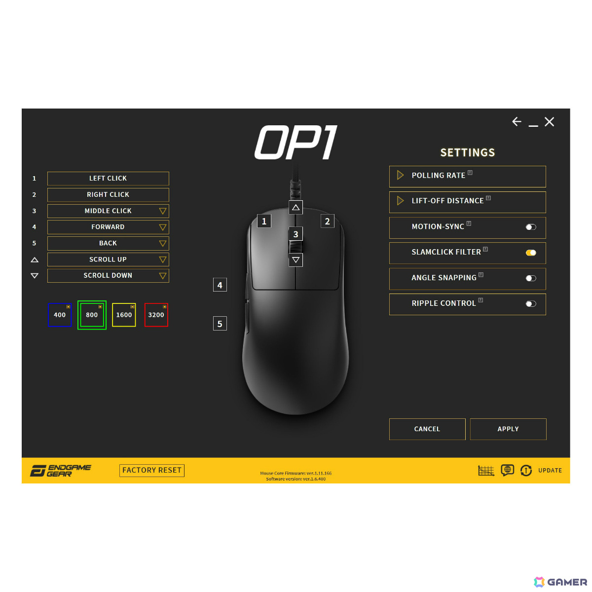 つかみ持ち特化の小型ゲーミングマウス「Endgame Gear『OP1』」有線モデル3種が発売！メインスイッチのカスタムも可能の画像
