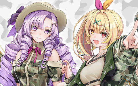「にじさんじ『サバイバル』 スクラッチ」の販売が6月26日より開始！壱百満天原サロメさん、星川サラさんら6名が迷彩衣装で登場