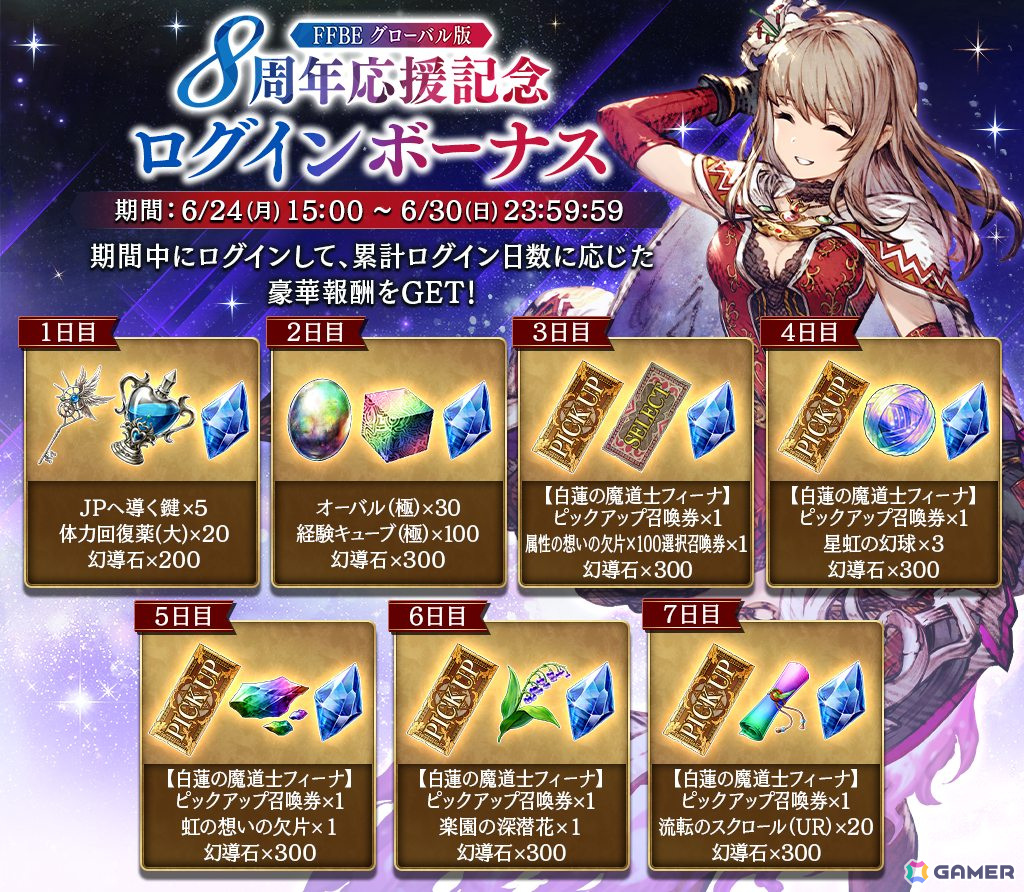 「FFBE幻影戦争」にURユニット「白蓮の魔道士フィーナ」と「氷刃のヴェリアス」が登場!の画像