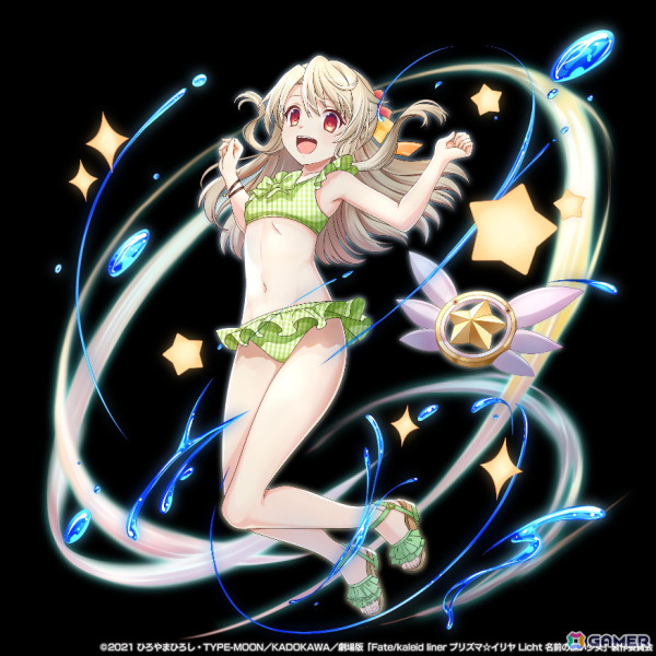 「グラサマ」イリヤと美遊らが水着姿で登場！アニメ「劇場版『Fate/kaleid liner プリズマ☆イリヤ Licht 名前の無い少女』」とのコラボ第2弾が6月28日より開催の画像3