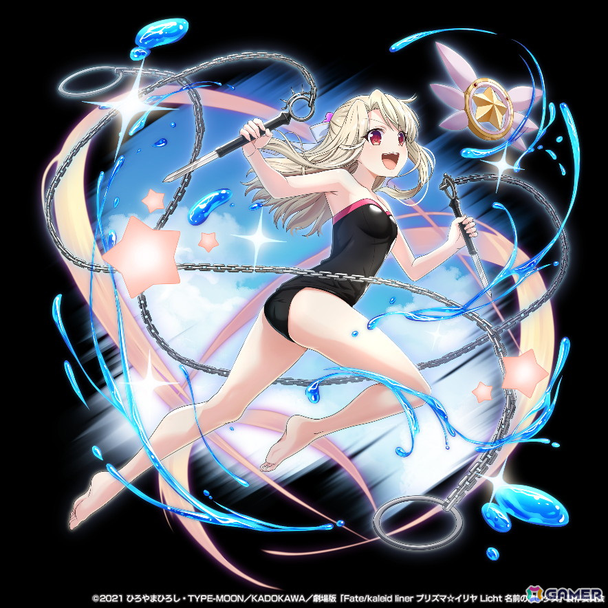 グラサマ」イリヤと美遊らが水着姿で登場！アニメ「劇場版『Fate