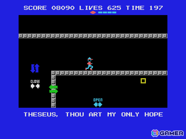 「テセウス（MSX版）」がプロジェクトEGGでリリース！滑らかなスクロールと浮遊感が特徴のアクションゲームの画像