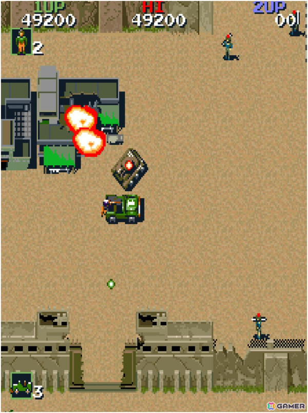 装甲車で敵地に乗り込むアクションゲーム「アーケードアーカイブス 特殊部隊ジャッカル」が6月27日に配信！の画像