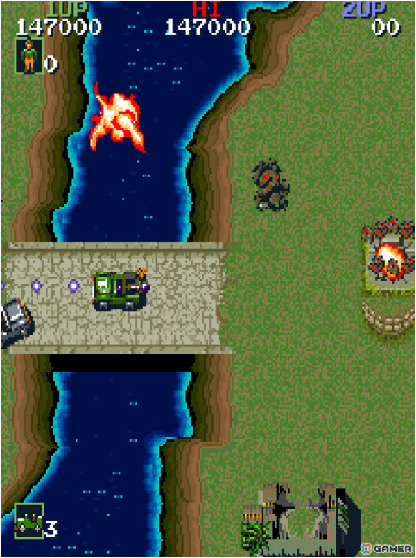 装甲車で敵地に乗り込むアクションゲーム「アーケードアーカイブス 特殊部隊ジャッカル」が6月27日に配信！の画像