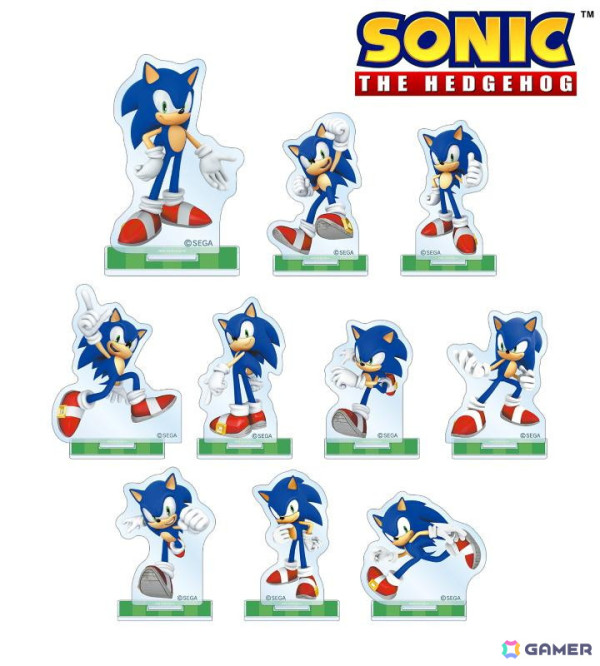 「ソニック」のトレーディングアクリルスタンドやヌバック調キーケース、ロッカーキー風アクリルキーホルダーなどが登場！の画像1