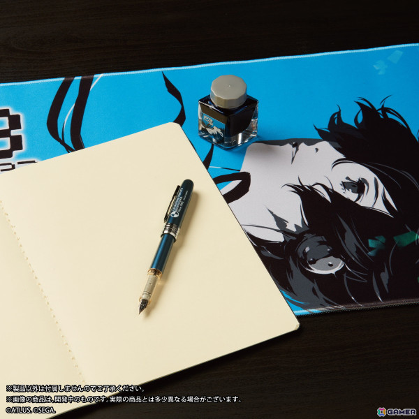 「ペルソナ3 リロード」より「万年筆・インクセット」の予約受付が開始！万年筆の本体はブルー、キャップには「月光館学園」の校章をプリントで表現の画像4