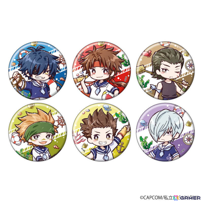 「学園BASARA」より“マリン”をテーマにしたグッズが発売決定!缶バッジ、アクリルぷちスタンド、小物ケース、キャラクリアケースがラインナップの画像