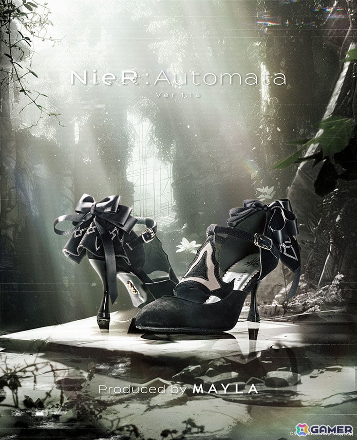 アニメ「NieR:Automata Ver1.1a」2Bをイメージしたパンプスの予約販売がスタート!メカニカルで儚く美しいデザインにの画像