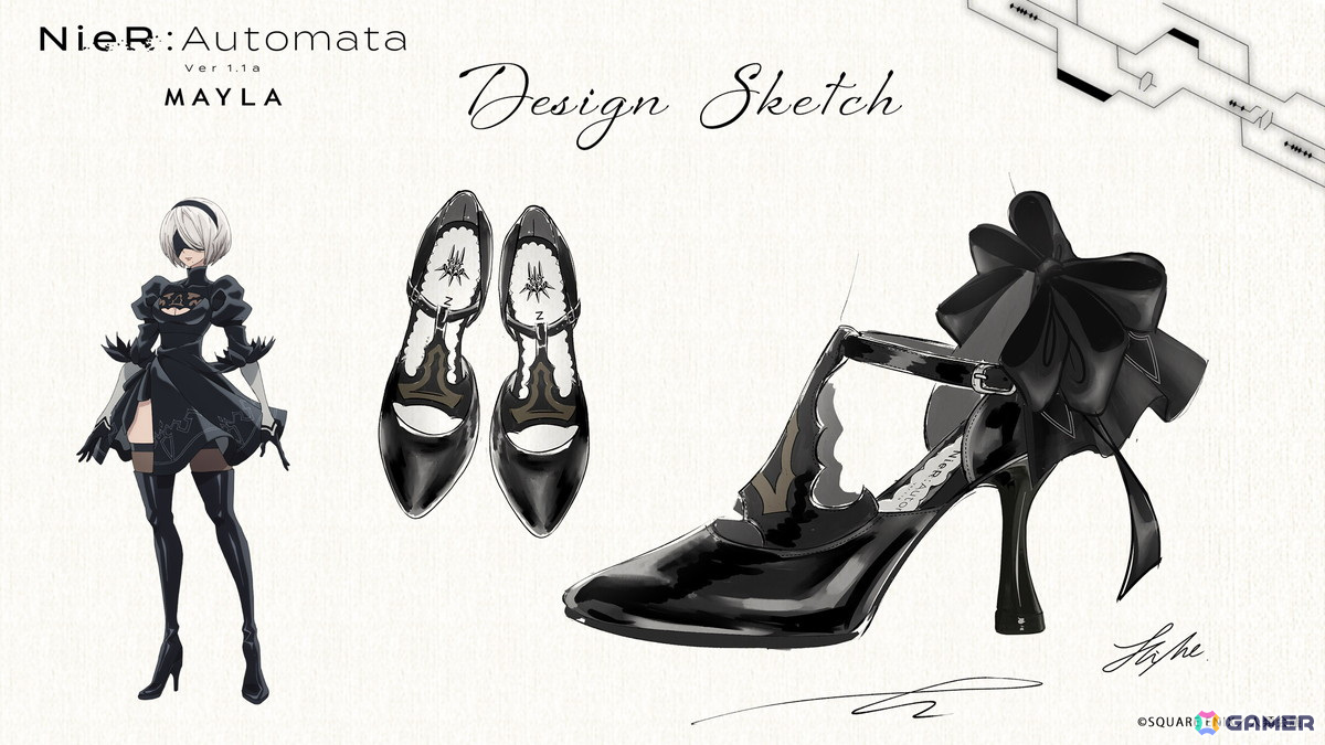 アニメ「NieR:Automata Ver1.1a」2Bをイメージしたパンプスの予約販売