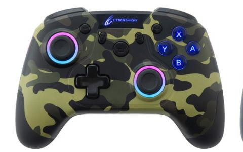 Switch用「CYBER・ゲーミングコントローラー」シリーズに新色「カモフラージュグリーン」が6月30日に発売！