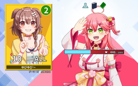 ホロライブメンバーのカードで戦うデッキ構築型ローグライクRPG「デュエホロ」がSteamでリリース！