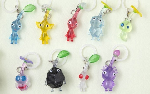「ピクミン」を自分の持ち物に付けられる全高約4cmのマスコット「ピクミン めじるしアクセサリー2」が7月第3週よりガシャポンに順次登場！