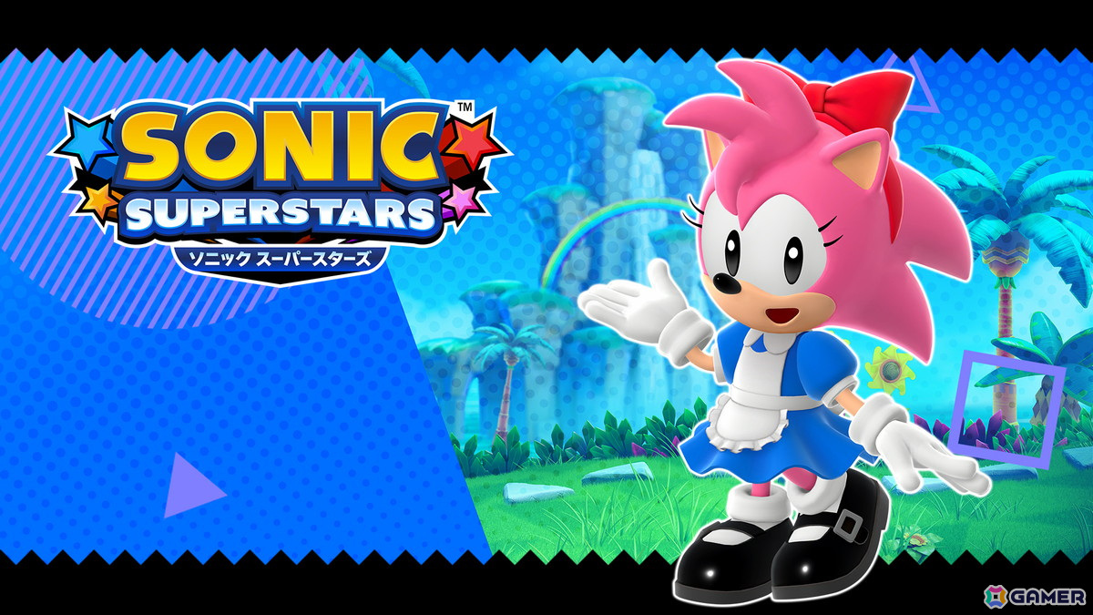 「ソニックスーパースターズ」エミーをウェイトレス衣装に切り替えて楽しめる無料DLC「ウェイトレスエミースキン」が配信！の画像
