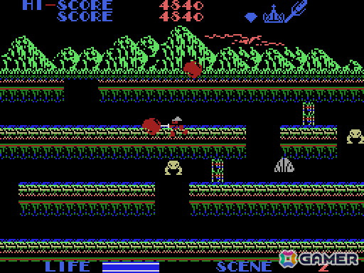 「クルセーダー（MSX版）」が「プロジェクトEGG」で無料配信！シンプルな操作ながらもアイテム探しなどの要素も楽しめる高難度アクションRPGの画像5