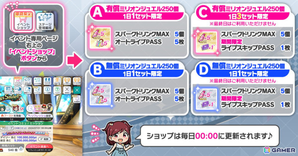「ミリシタ」で7周年記念イベント「7D@ys Smile!!」が開催中！アイドル52人で歌い分ける「7Days A Week!!」がイベント楽曲にの画像4