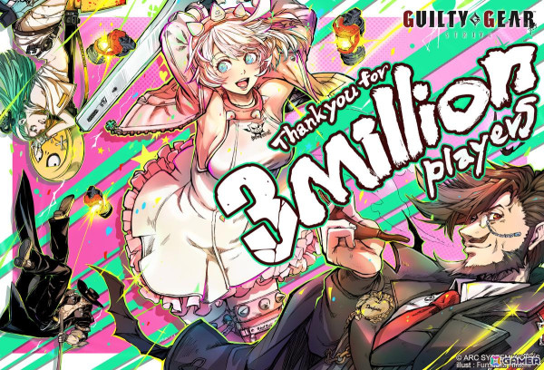 「GUILTY GEAR -STRIVE-」の全世界累計ユーザー数が300万人を突破！平地史昂氏による記念描き下ろしイラストが公開の画像1