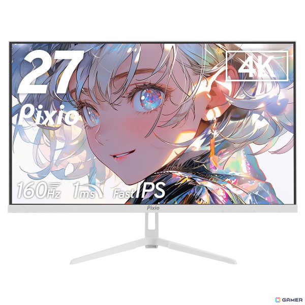 4K対応27インチFast IPSゲーミングモニター「PX27U WAVE」がPixioより発売！パステルブルー、パステルピンク、ホワイト、ブラックの4色展開の画像4