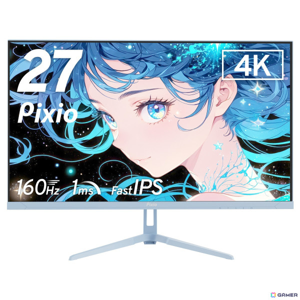 4K対応27インチFast IPSゲーミングモニター「PX27U WAVE」がPixioより発売！パステルブルー、パステルピンク、ホワイト、ブラックの4色展開の画像6