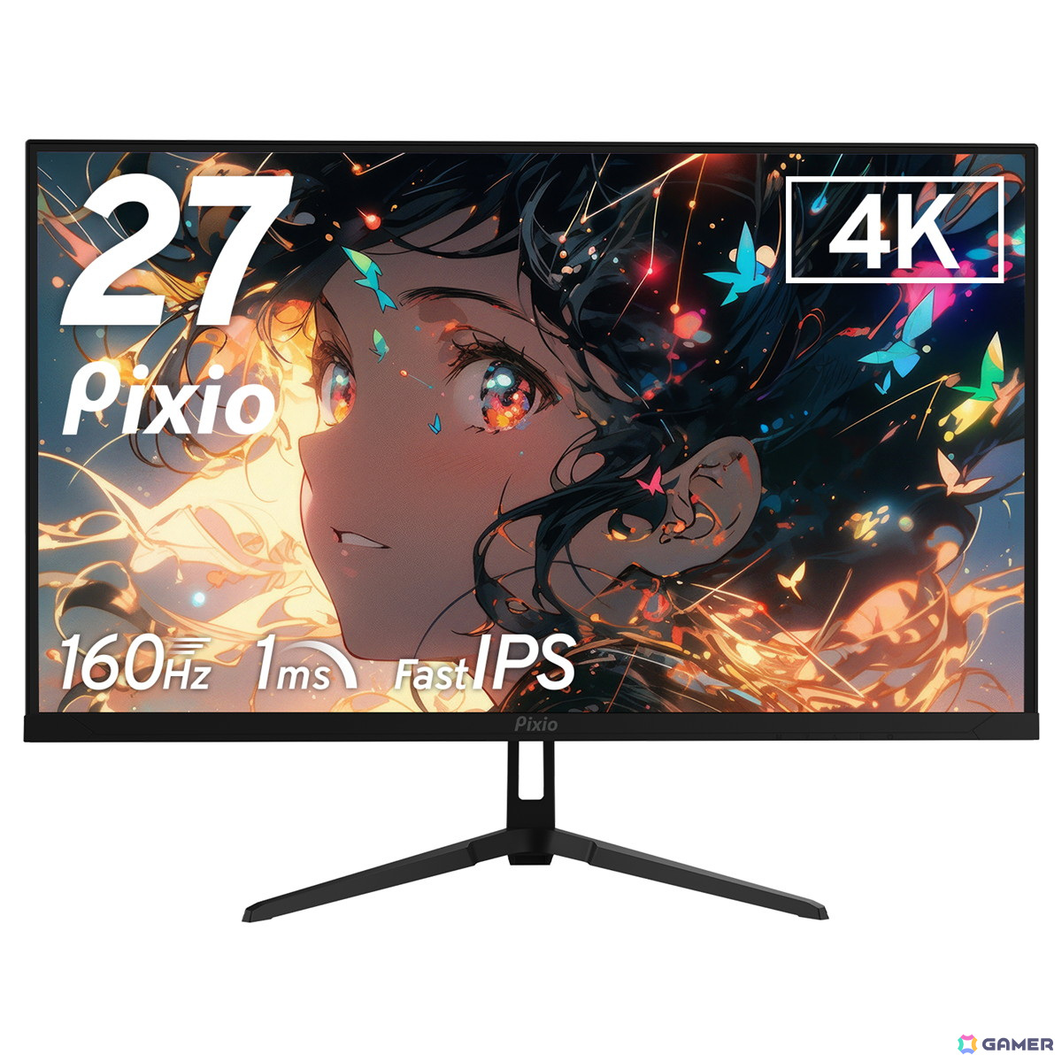 4K対応27インチFast IPSゲーミングモニター「PX27U WAVE」がPixioより発売!パステルブルー、パステルピンク、ホワイト、ブラックの4色展開の画像