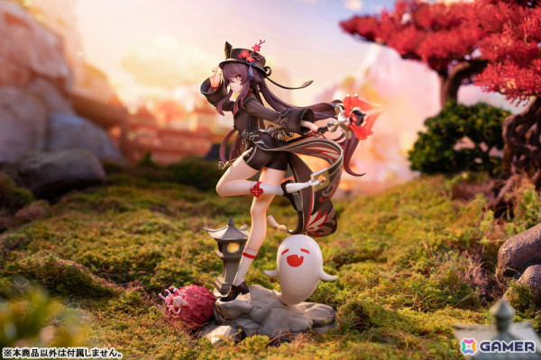 「原神」より往生堂の77代目堂主である「胡桃」がフィギュアとなって登場!特徴的な衣装やモチーフ武器の「護摩の杖」、相棒の幽霊まで忠実に再現の画像