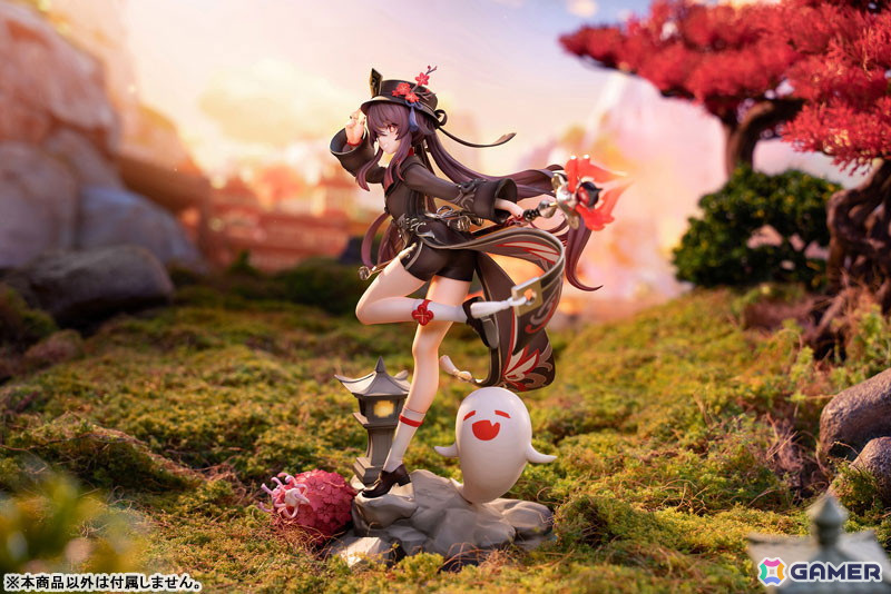 「原神」より往生堂の77代目堂主である「胡桃」がフィギュアとなって登場！特徴的な衣装やモチーフ武器の「護摩の杖」、相棒の幽霊まで忠実に再現の画像11