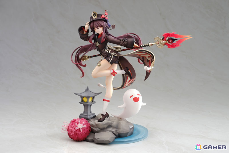 「原神」より往生堂の77代目堂主である「胡桃」がフィギュアとなって登場！特徴的な衣装やモチーフ武器の「護摩の杖」、相棒の幽霊まで忠実に再現の画像4