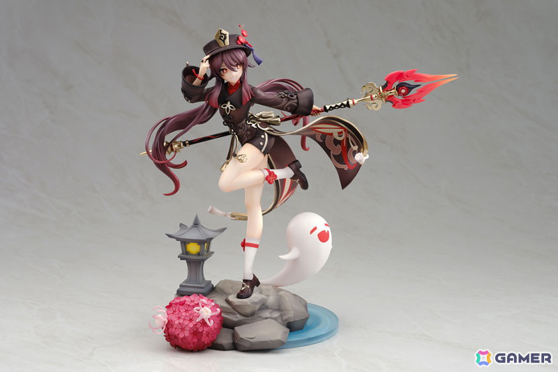 「原神」より往生堂の77代目堂主である「胡桃」がフィギュアとなって登場！特徴的な衣装やモチーフ武器の「護摩の杖」、相棒の幽霊まで忠実に再現の画像5
