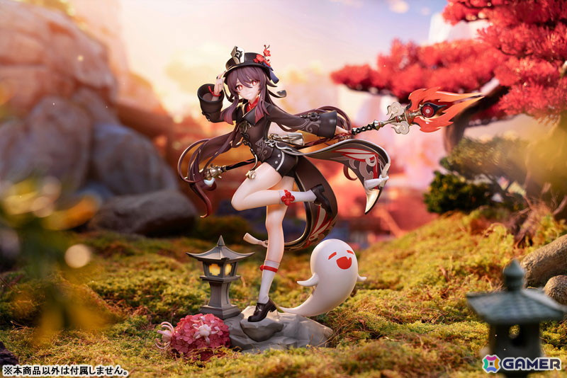 「原神」より往生堂の77代目堂主である「胡桃」がフィギュアとなって登場！特徴的な衣装やモチーフ武器の「護摩の杖」、相棒の幽霊まで忠実に再現の画像9