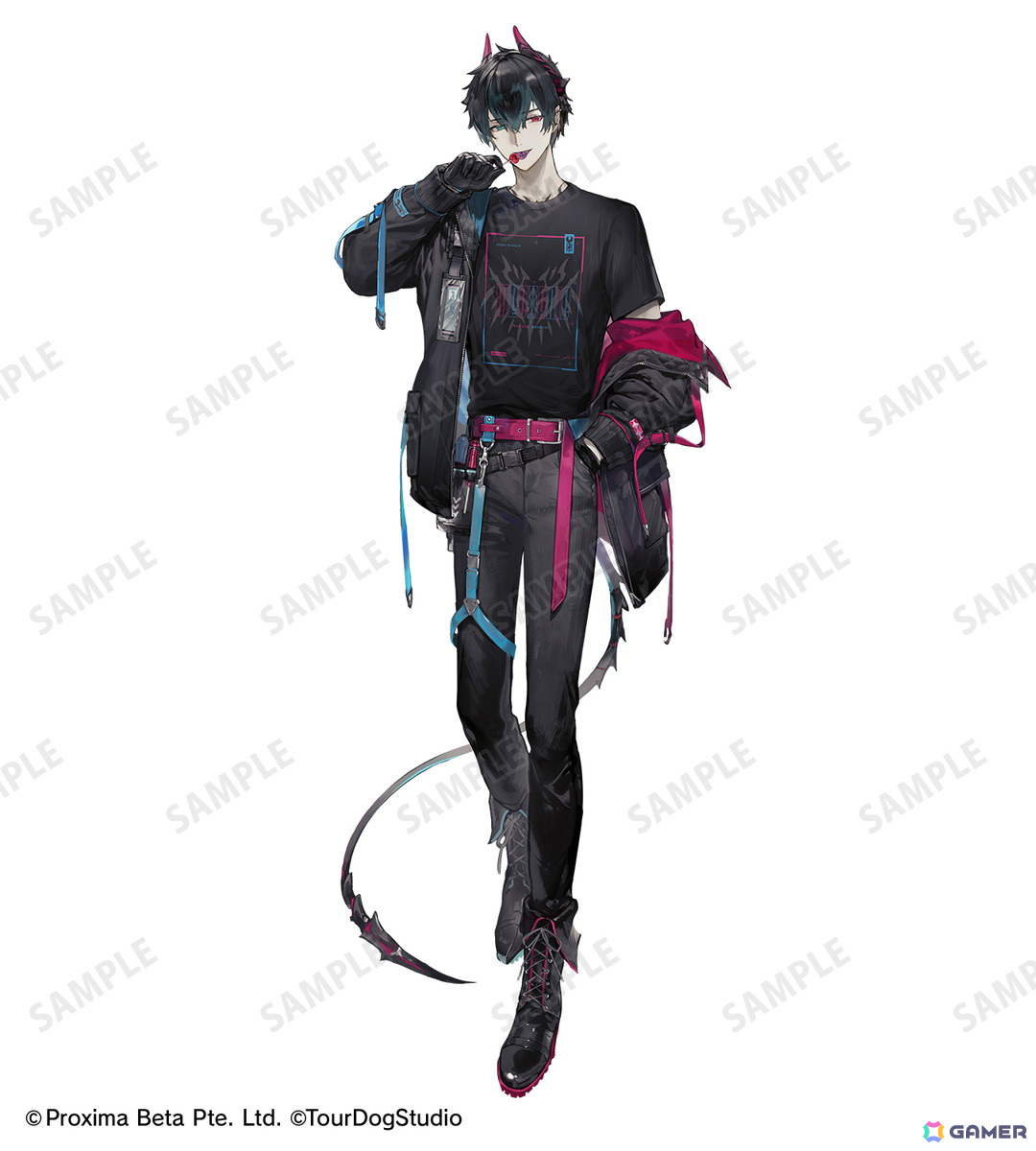 「白夜極光」arti-mateによるオリジナルアパレルと雑貨が7月27日に発売！chibi氏による描き起こしイラストを使用したフェラールのBIGシルエットTシャツが登場の画像