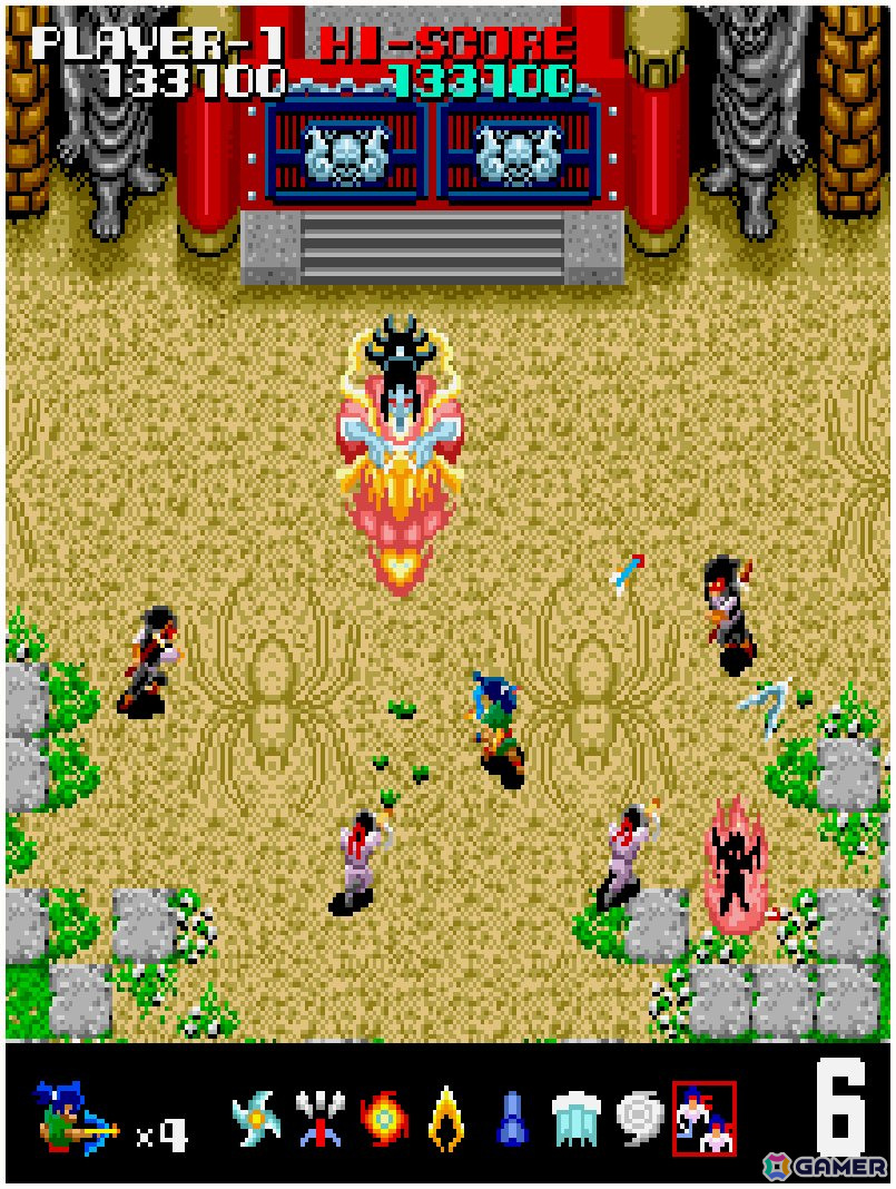 忍法の使い分けが攻略の鍵を握るシューティングゲーム「アーケードアーカイブス 妖魔忍法帖」が7月4日に配信！の画像5