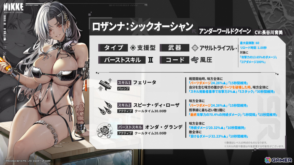 「勝利の女神：NIKKE」水着姿のサクラとロザンナがSSRで登場！夏をテーマにした新バージョン「BEAUTY FULL SHOT」が実装の画像