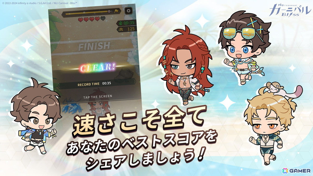 NU:カーニバル ケシー セット NU: カーニバル - Bliss』- スイムウエア姿の「ケシー」「ガル