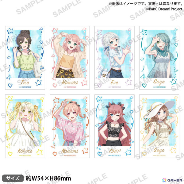 GiGO バンドリ ビッグ缶バッジ フォトカード Summer 長崎そよ 2種 GiGO バンドリ ビッグ缶バッジ フォトカード Summer 長崎そよ 2