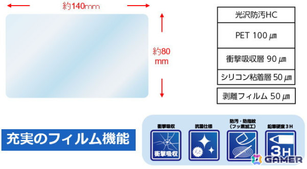 任天堂公式ライセンス商品「Nintendo Switch用保護フィルム 衝撃吸収シリーズ」3種が8月下旬に発売！の画像6