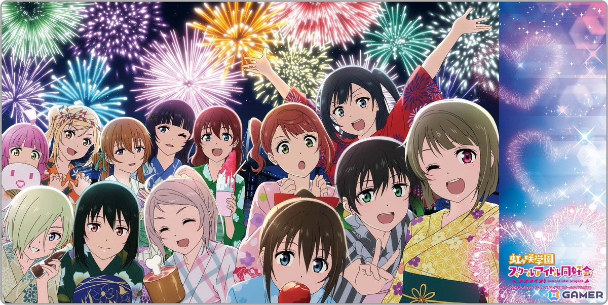 「ラブライブ! 虹ヶ咲学園スクールアイドル同好会」デスクマット Ver.夏の日 3,300円(税込)