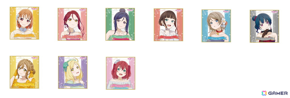 ミニ色紙 全9種