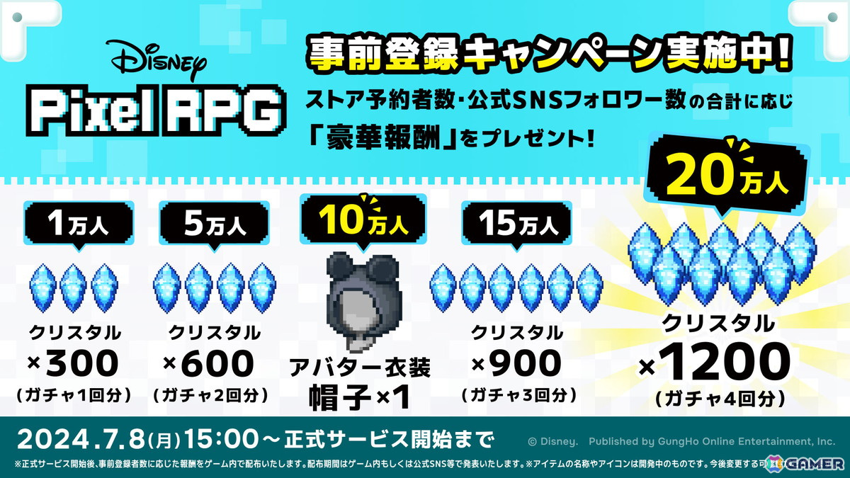 ドット絵のディズニーキャラクターたちと冒険するスマホ向けRPG「ディズニー ピクセルRPG」が2024年内にサービス開始予定!の画像