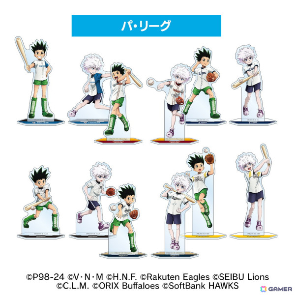 アニメ「HUNTER×HUNTER」とプロ野球球団のコラボグッズが販売
