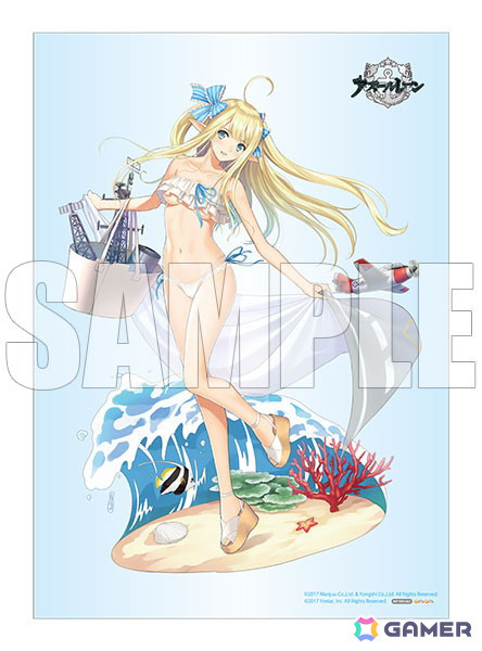 「アズレン」セントーの着せ替えスキン【砂浜のウンディーネ】を立体化！あみあみ限定特典でA2クリアポスターが付属の画像3