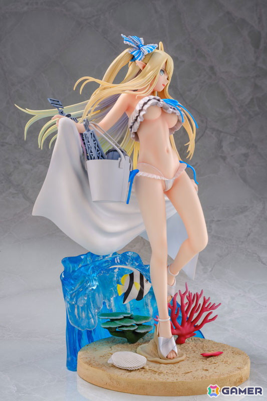 「アズレン」セントーの着せ替えスキン【砂浜のウンディーネ】を立体化!あみあみ限定特典でA2クリアポスターが付属の画像