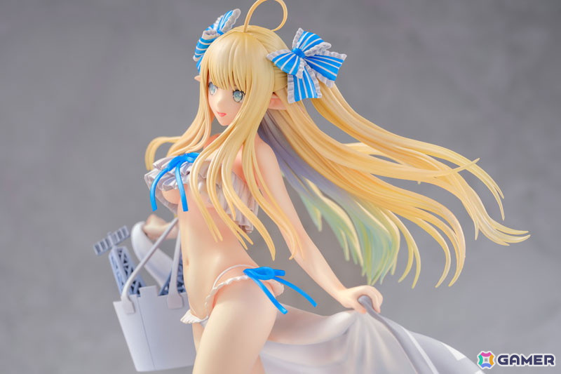 「アズレン」セントーの着せ替えスキン【砂浜のウンディーネ】を立体化!あみあみ限定特典でA2クリアポスターが付属の画像