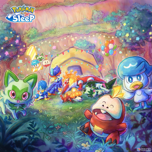「Pokémon Sleep」で1周年記念フェスティバルが7月15日より開催！ニャオハ・ホゲータ・クワッスたちが登場の画像1